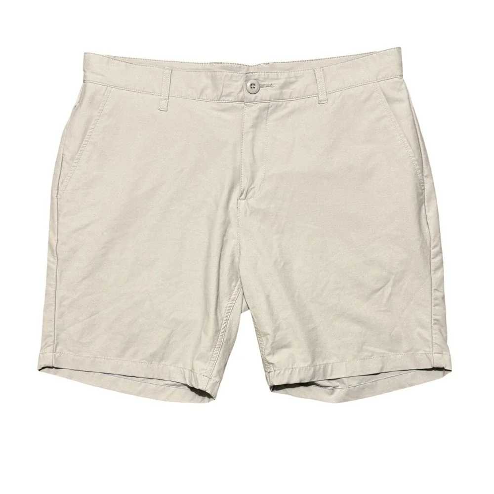 Mugsy Jacks Mens Golf Shorts Light Gray Performance Stretch Size 38